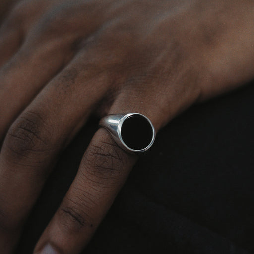 sterling silver agate ring - MRSLM