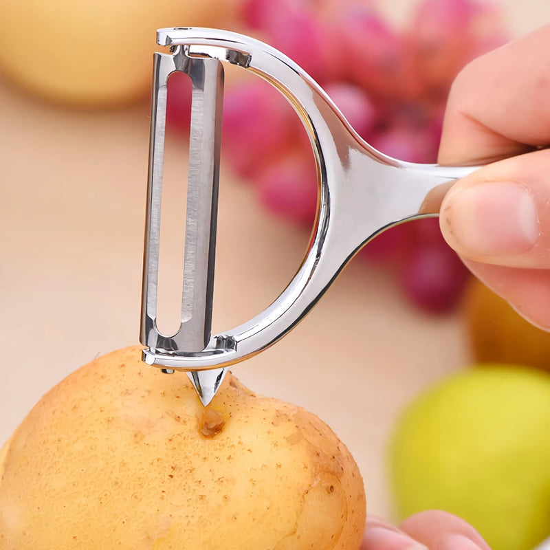 stainless steel kitchen peeler and cutter, view 8 - MRSLM