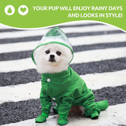 waterproof dog raincoat, view 10 - MRSLM