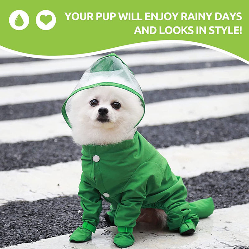 waterproof dog raincoat, view 10 - MRSLM
