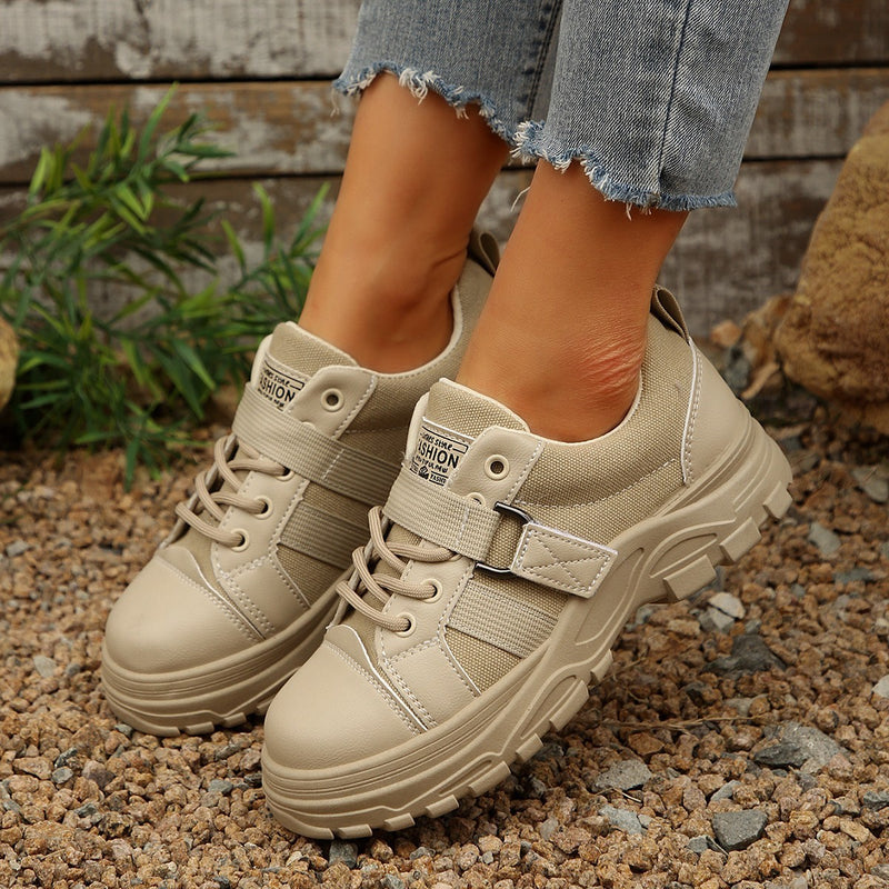 Hook design lace-up sneakers - MRSLM