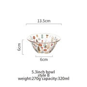 transparent glass salad fruit bowl, view 11 - MRSLM