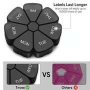 compact 7-grids travel pill organizer, view 7 - MRSLM