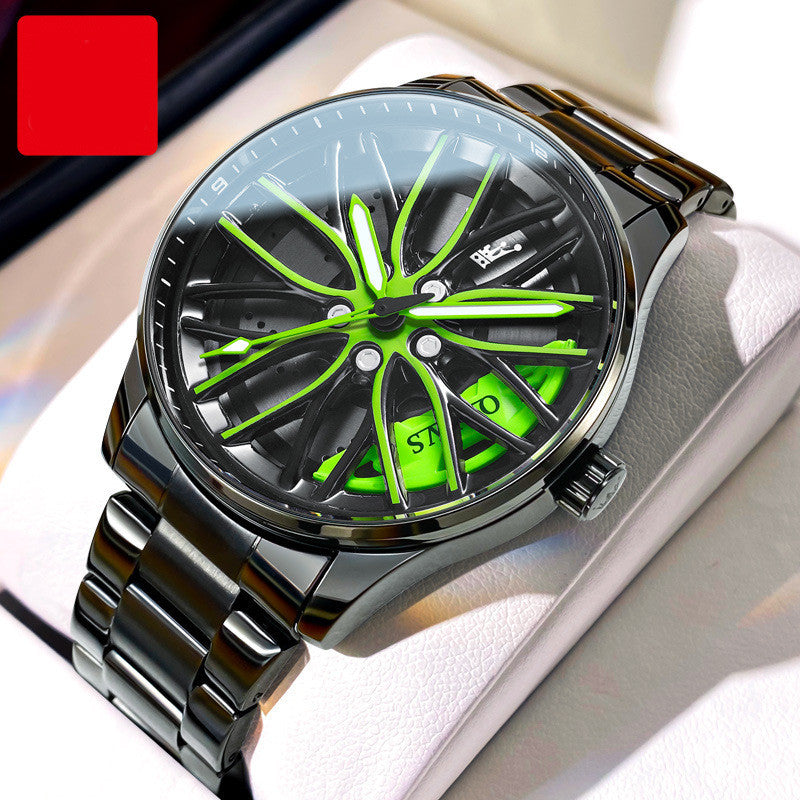 Men's hollowed-out quartz watch, view 3 - MRSLM