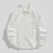 men's loose cotton shirt coat, view 5 - MRSLM