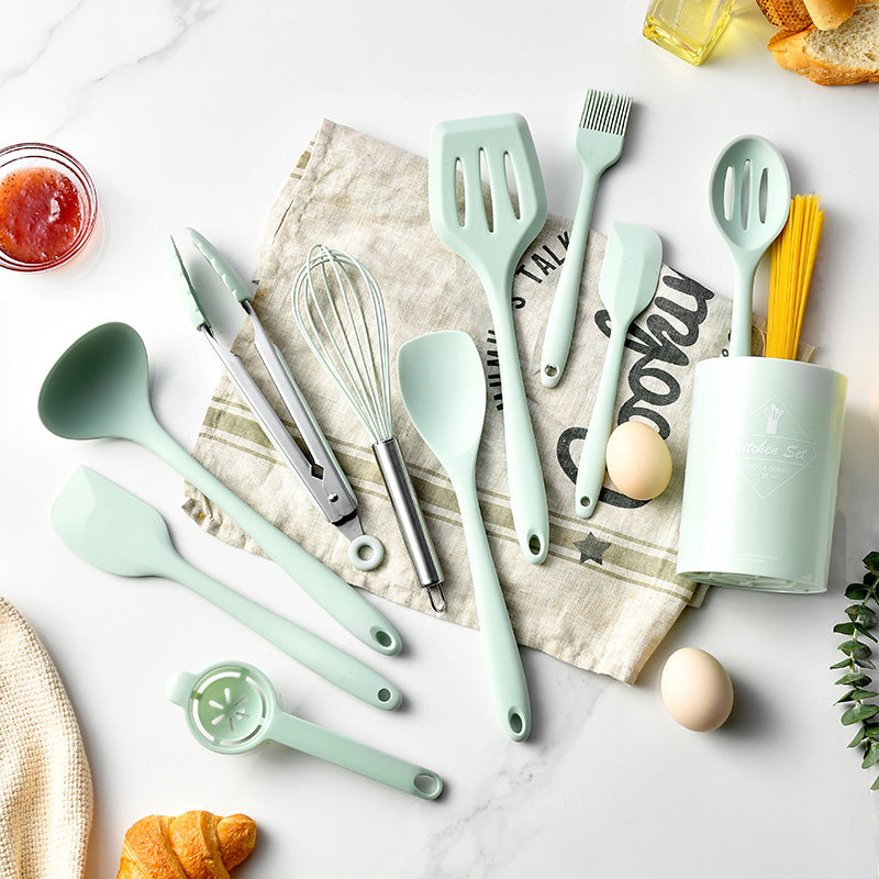 silicone kitchen utensils set, view 12 - MRSLM