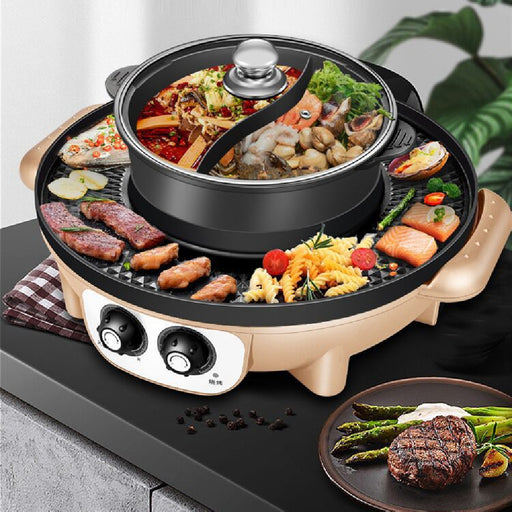 electric barbecue hot pot all-in-one pot - MRSLM