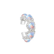 silver heart ear buckle, view 4 - MRSLM