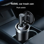 Portable car trash can with lid, view 4 - MRSLM