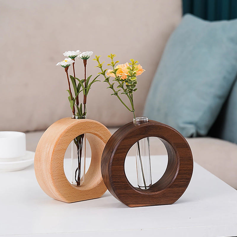 Solid wood mini glass vase, view 5 - MRSLM