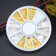 metal flower nail art decoration wheel, view 4 - MRSLM