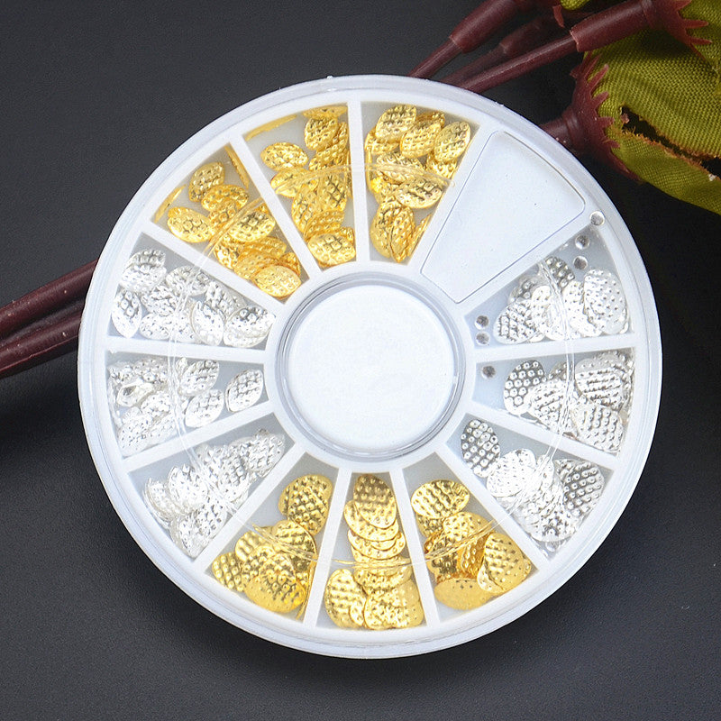 metal flower nail art decoration wheel, view 4 - MRSLM