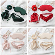 faux silk eye mask and hair rope set, view 11 - MRSLM