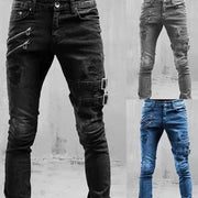 men's ripped slim jeans, view 4 - MRSLM