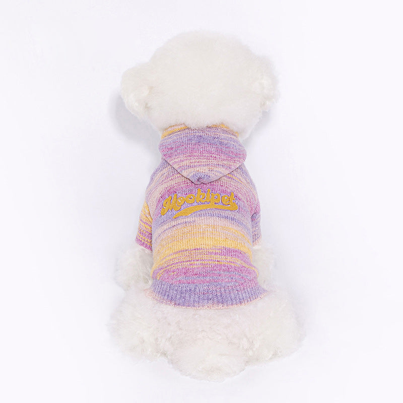 Cozy hooded pet sweater, view 3 - MRSLM