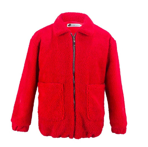 Women's faux shearling plush coat, view 2 - MRSLM