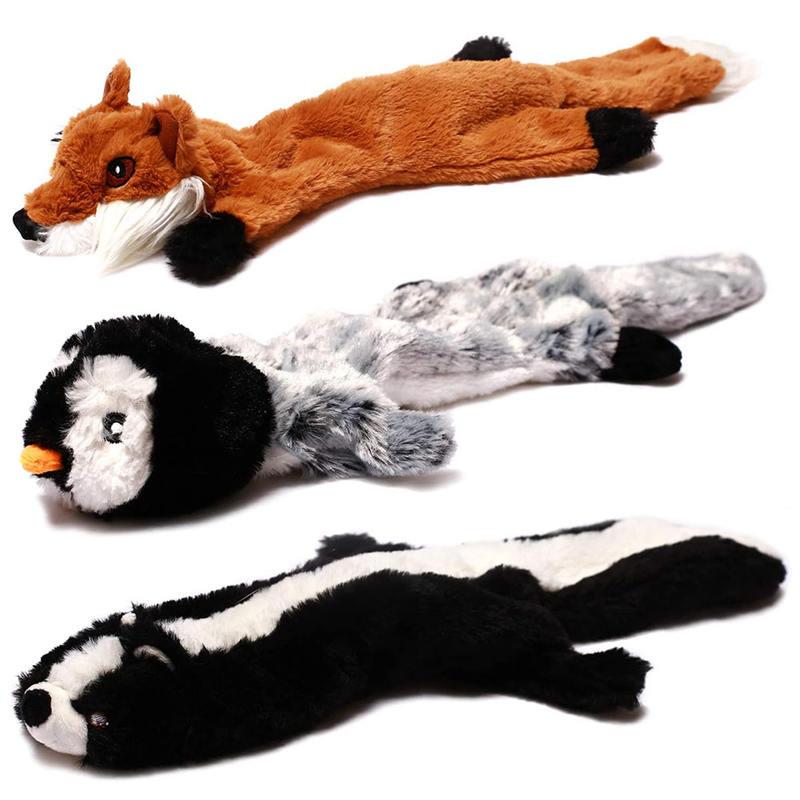 crinkle squeak plush dog toy, view 10 - MRSLM