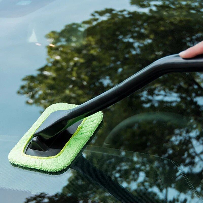 rotating microfiber car window cleaner brush, view 5 - MRSLM