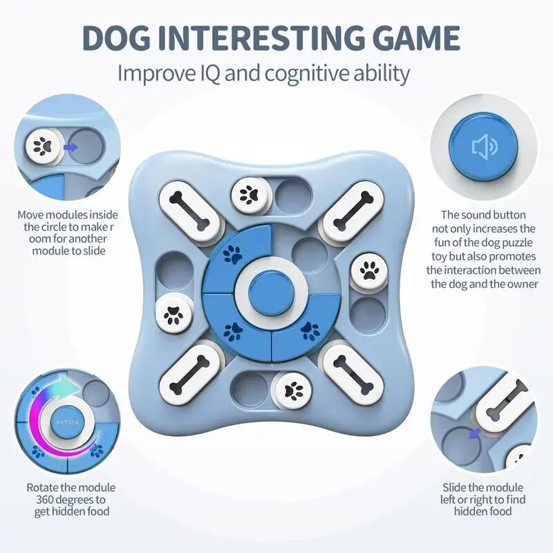 dog puzzle toy, view 2 - MRSLM