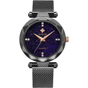 starry sky mesh quartz ladies watch, view 3 - MRSLM