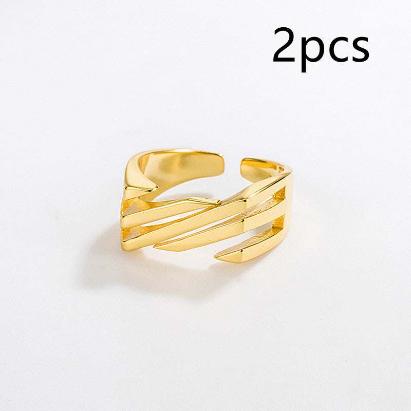 s925 sterling silver ladder ring, view 12 - MRSLM