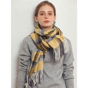 winter preppy plaid scarf, view 15 - MRSLM