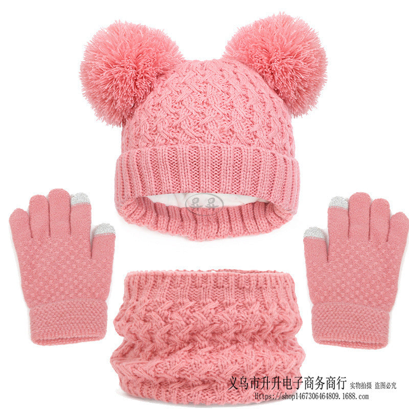 Kids' hat scarf gloves set, view 13 - MRSLM