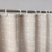 Waterproof imitation linen shower curtain, view 4 - MRSLM