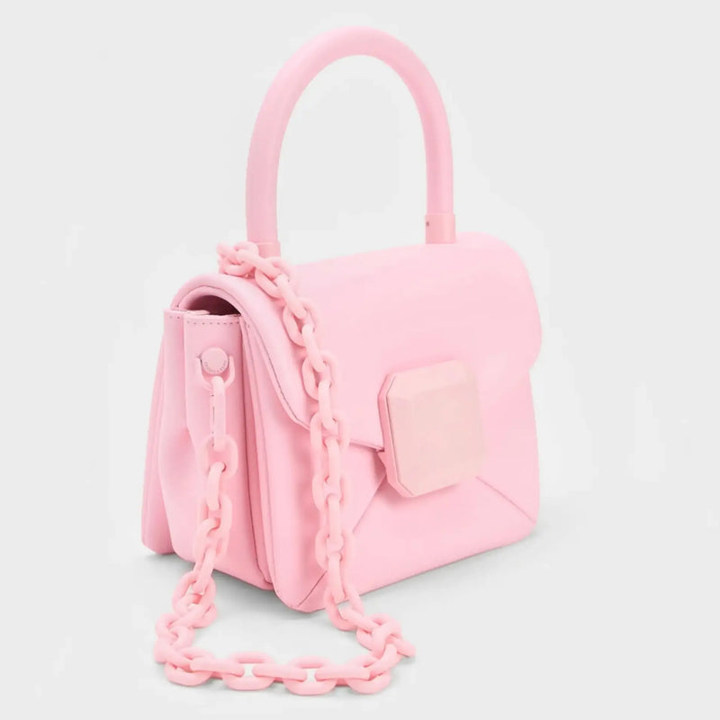 chain small square bag, view 8 - MRSLM