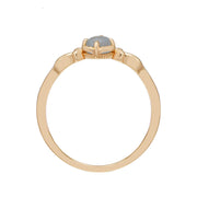aquamarine gold plated 925 silver thin ring, view 4 - MRSLM