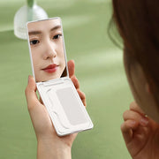 portable travel makeup mirror with comb, view 6 - MRSLM