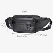 men's leather chest bag, view 3 - MRSLM