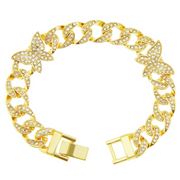 butterfly Cuban chain necklace, view 5 - MRSLM