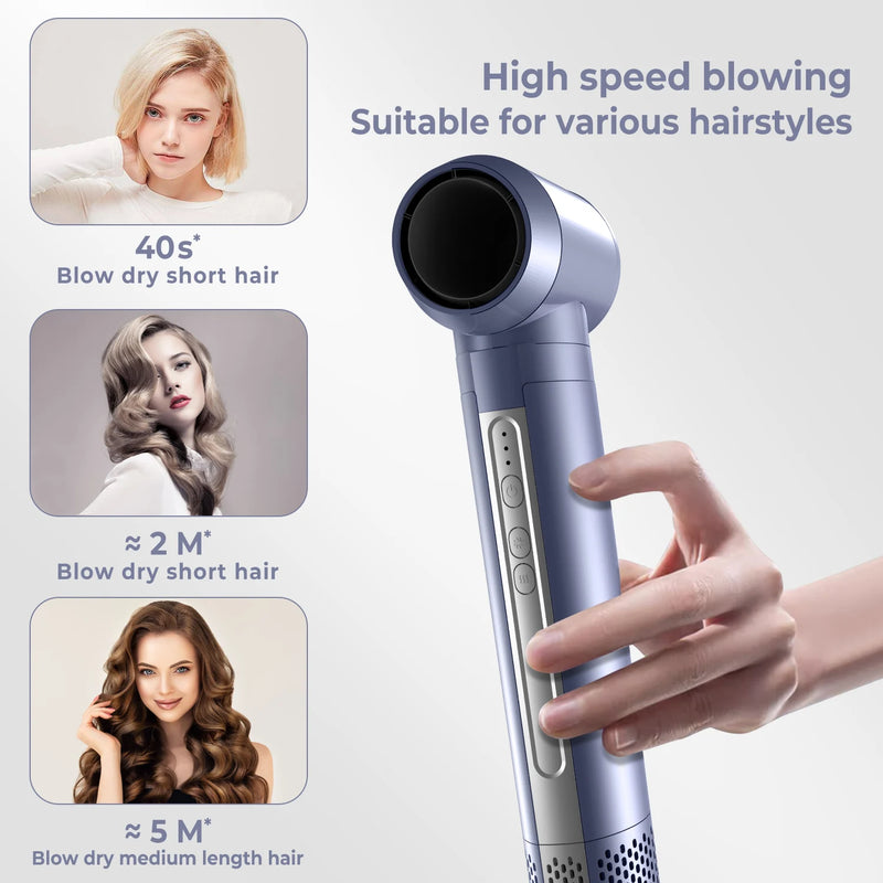 6-in-1 detachable hair dryer brush and styling tool, view 7 - MRSLM