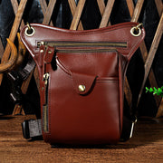 oil wax leather waist pack, view 10 - MRSLM