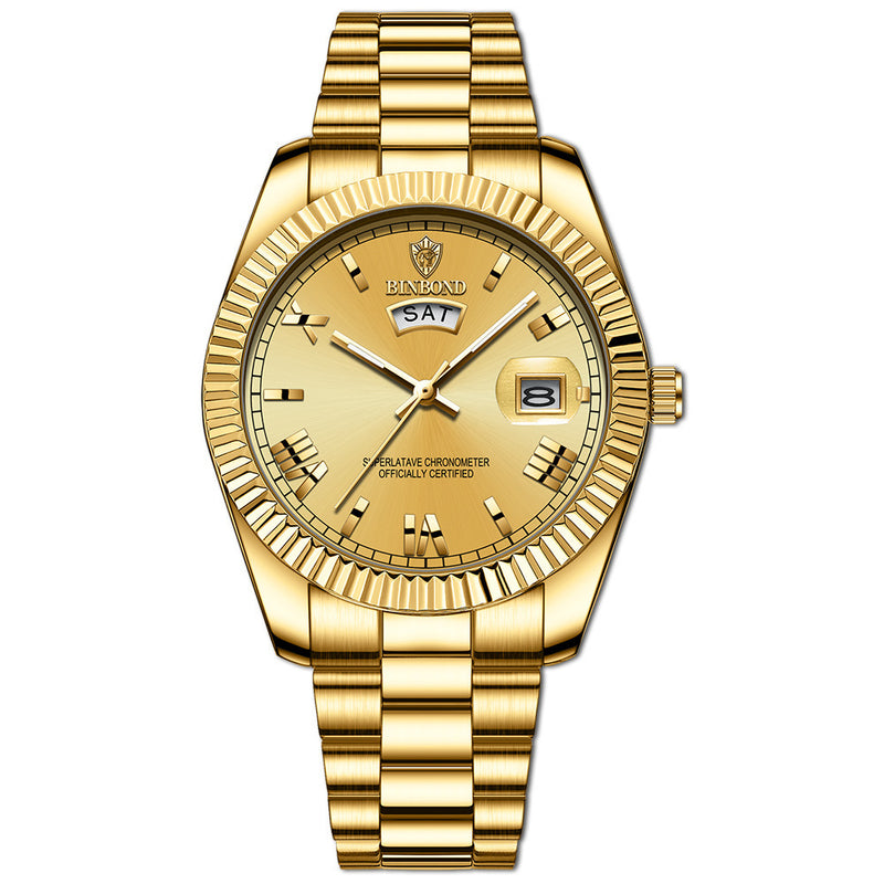 roman numeral quartz watch, view 3 - MRSLM
