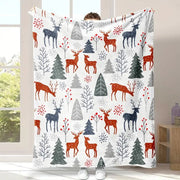 Christmas digital-print throw blanket, view 13 - MRSLM