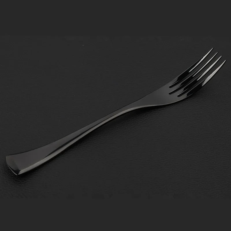 black rose stainless steel cutlery set, view 8 - MRSLM