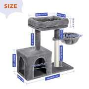 70-inch cat tree with sisal posts, view 8 - MRSLM