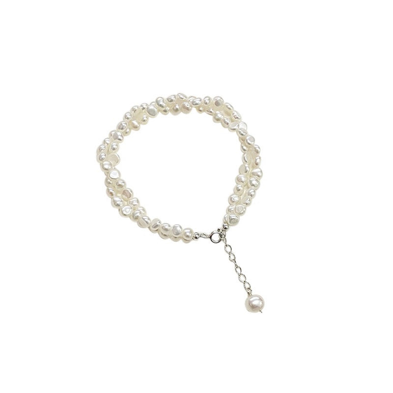 natural baroque freshwater pearl bracelet, view 2 - MRSLM