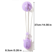 durable dog chew toy with suction cup, view 4 - MRSLM