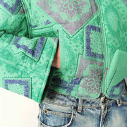 printed short zipper jacket, view 4 - MRSLM