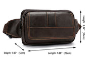 men's leather waist bag, view 7 - MRSLM
