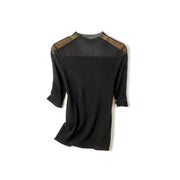 half sleeve knitted top, view 5 - MRSLM