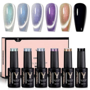 magnetic cat eye gel nail polish set, view 2 - MRSLM