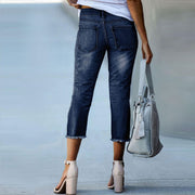 Women's retro slim-fit stretch jeans - MRSLM