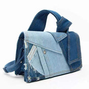 denim crossbody bag, view 2 - MRSLM