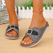 Buckle wedge platform sandals - MRSLM