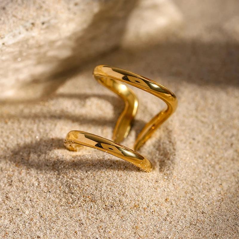 double layer opening ring, view 2 - MRSLM