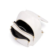 cream leather backpack, view 7 - MRSLM